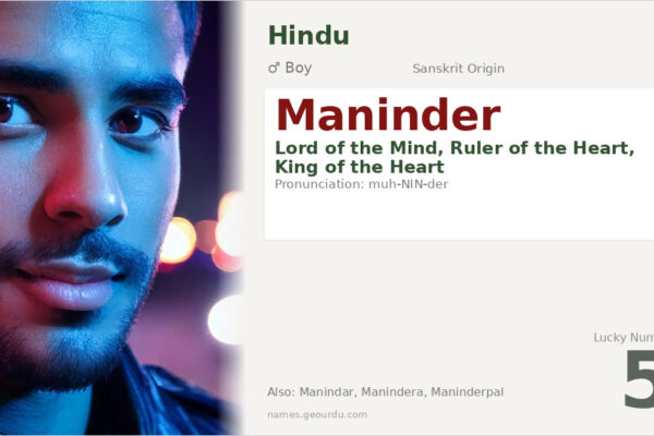Maninder Name Meaning — Sanskrit Origin, Boy Name & Details (2025)