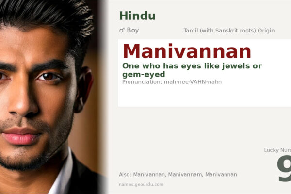 Manivannan Name Meaning — Tamil Origin, Boy Name & Details (2025)