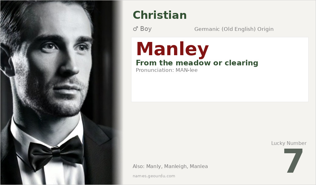 Manley Name Meaning and Details