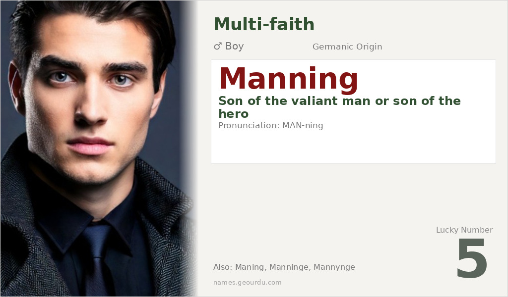 Manning Name Meaning and Details