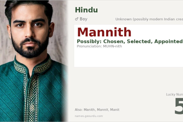 Mannith Name Meaning — Origin, Gender & Details (2025)