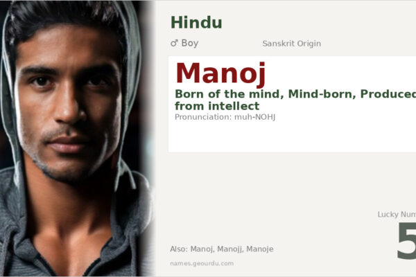 Manoj Name Meaning — Sanskrit Origin, Boy Name & Details (2025)