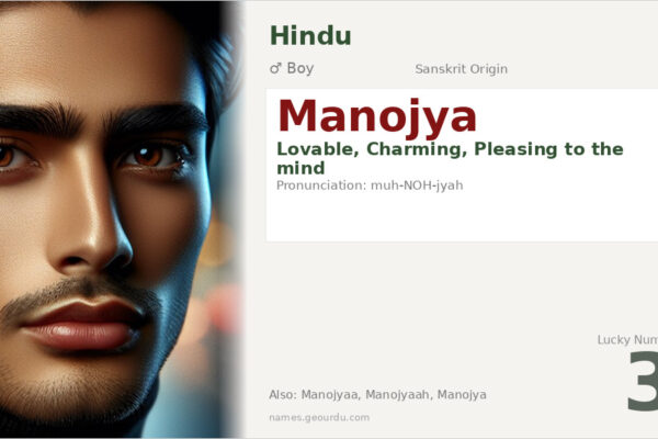 Manojya Name Meaning — Sanskrit Origin, Boy Name & Details (2025)