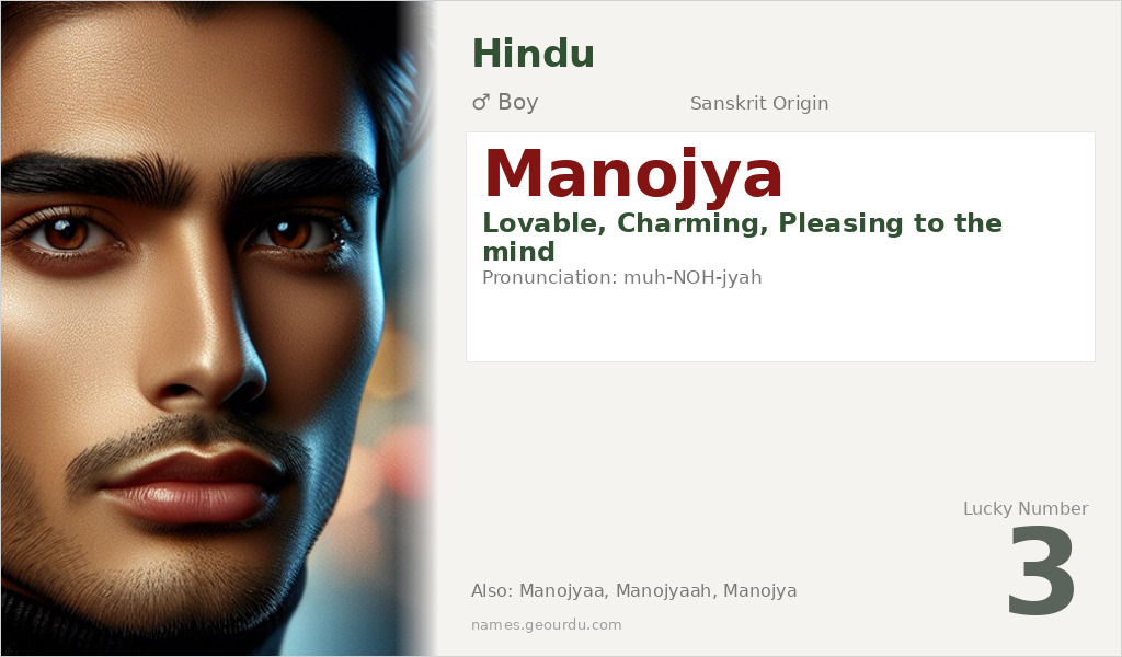 Manojya Name Meaning and Details