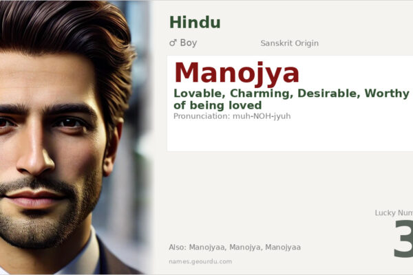 Manojya Name Meaning — Sanskrit Origin, Boy Name & Details (2025)