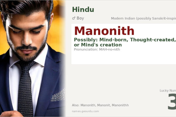 Manonith Meaning — Origin, Gender & Details (2025)