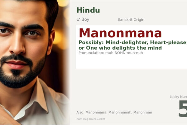 Manonmana Meaning — Sanskrit Origin, Boy Name & Details (2025)