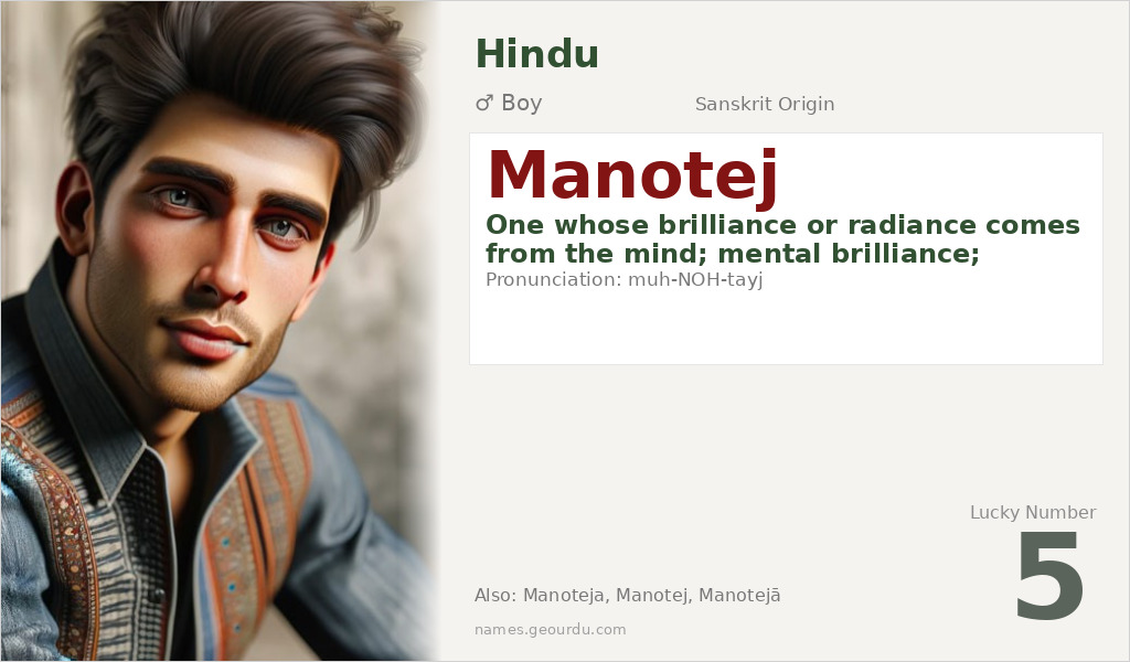 Manotej Name Meaning and Details