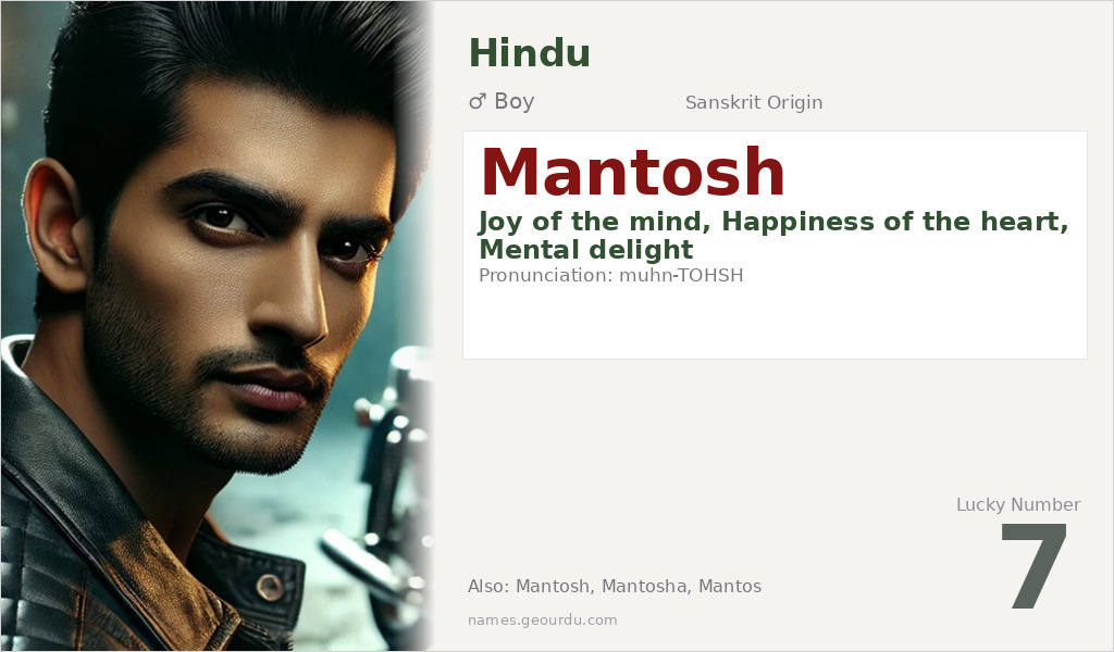 Mantosh Name Meaning and Details