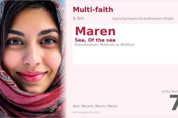 Maren Name Meaning — Sea Origin, Girl Name & Details (2025)