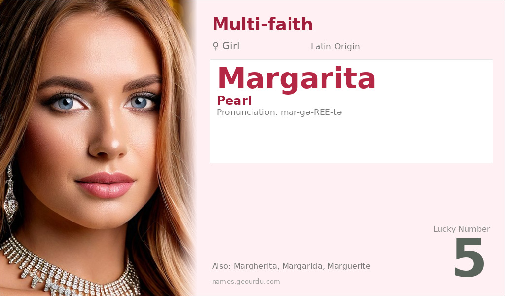 Margarita Name Meaning and Details