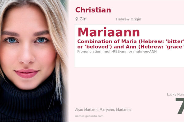 Mariaann Name Meaning — Hebrew Origin, Girl Name & Details (2025)