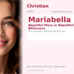 Mariabella Name Meaning and Details