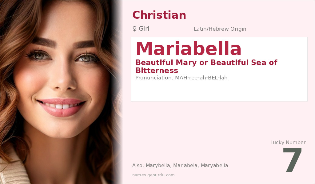 Mariabella Name Meaning and Details