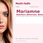 Mariamne Name Meaning and Details