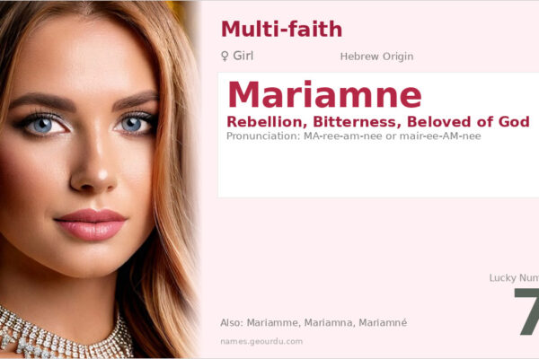 Mariamne Name Meaning — Hebrew Origin, Girl Name & History (2025)