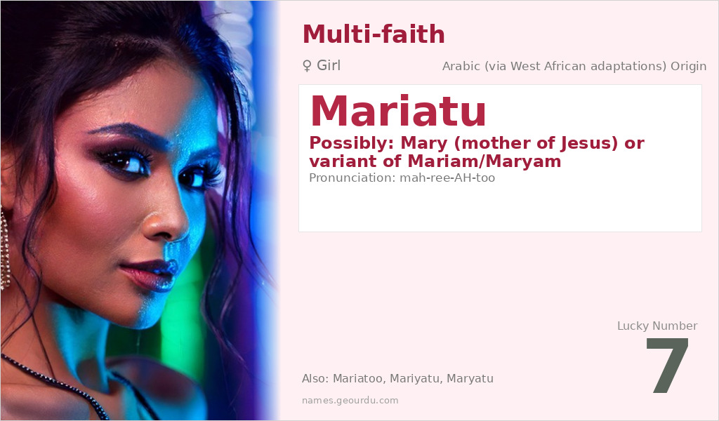 Mariatu Name Meaning and Details
