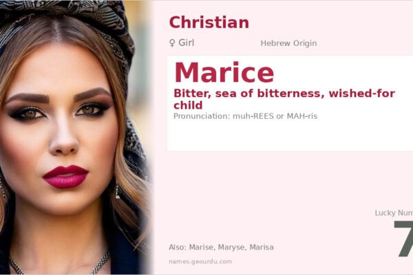 Marice Name Meaning — Hebrew Origin, Girl’s Name & History (2025)