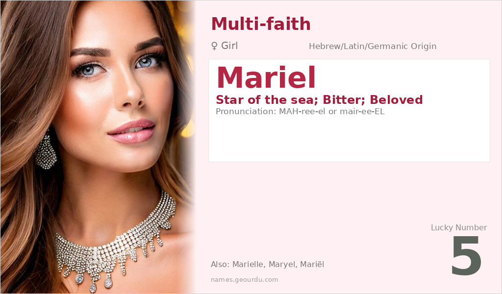 Mariel Name Meaning and Details