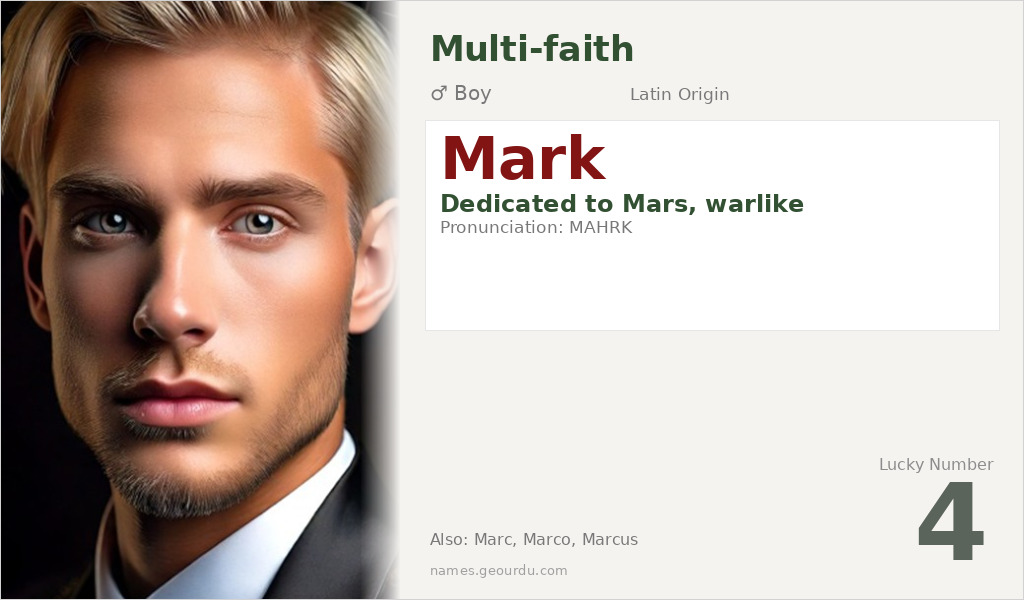 Mark Name Meaning and Details