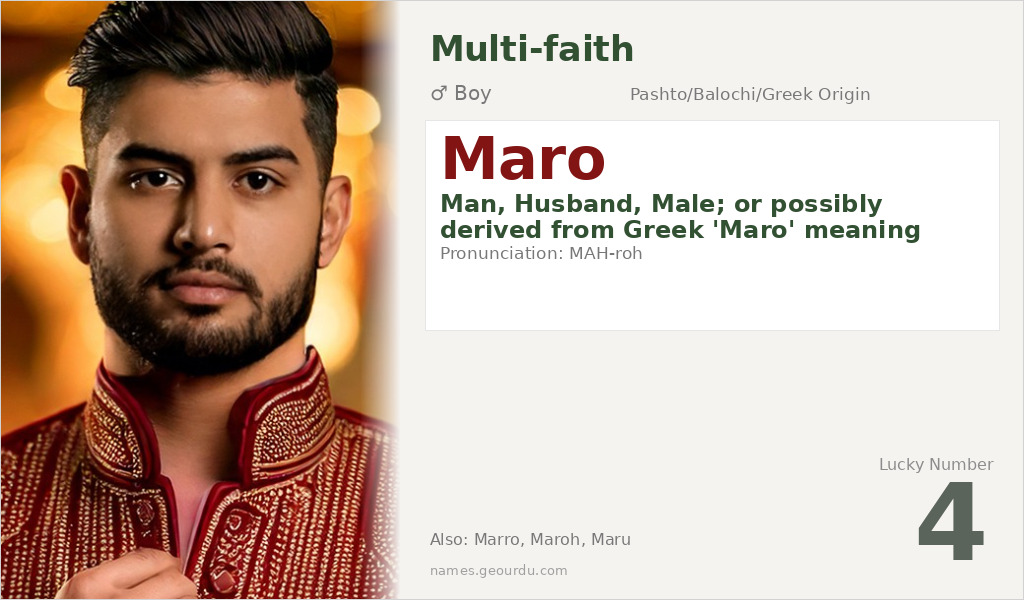 Maro Name Meaning and Details