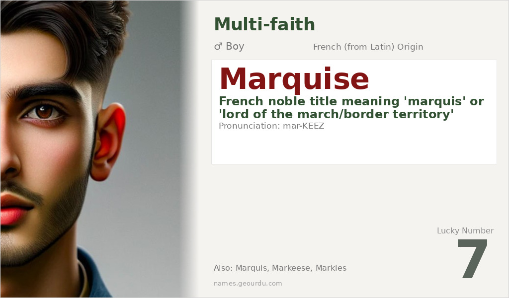 Marquise Name Meaning and Details