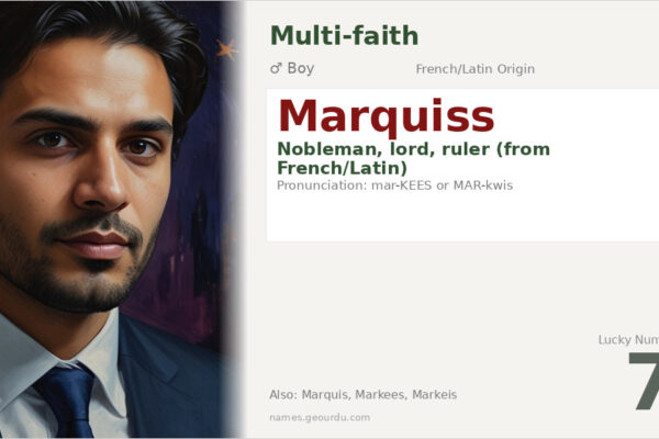 Marquiss Name Meaning — French/Latin Origin, Boy Name & Details (2025)