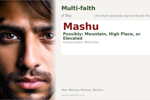 Mashu Name Meaning — Origin, Gender & Details (2025)
