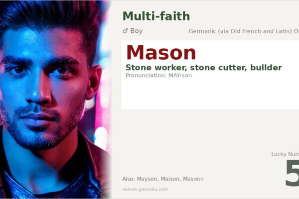 Mason Name Meaning — Origin, Gender & Details (2025)