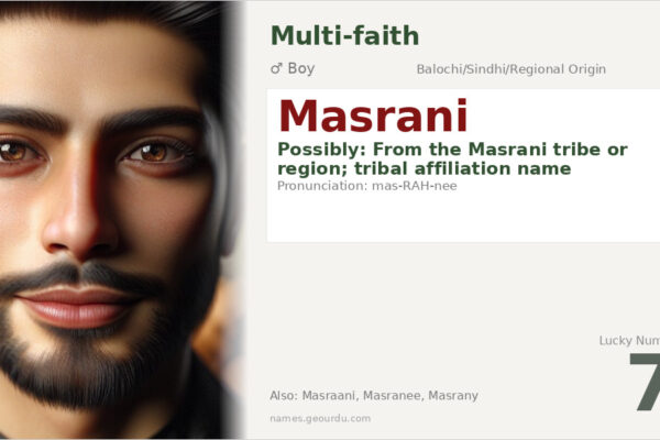 Masrani Name Meaning — Tribal Origin, Boy Name & Details (2025)