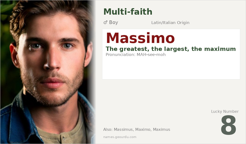 Massimo Name Meaning and Details