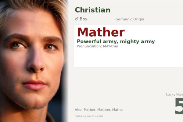 Mather Name Meaning — Powerful Army Origin & History (2025)