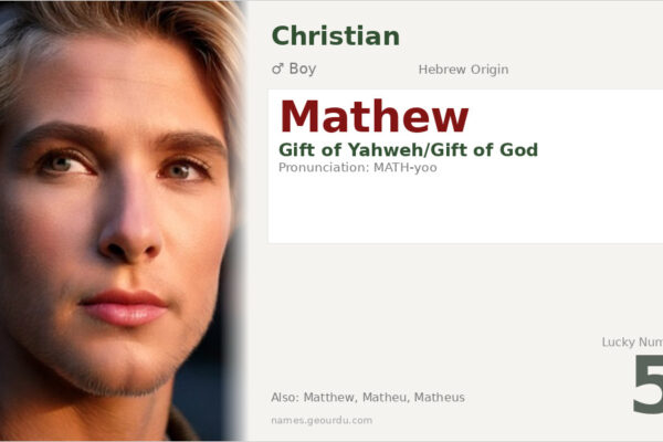 Mathew Name Meaning — Hebrew Origin, Boy & Details (2025)