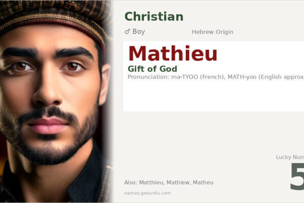 Mathieu Name Meaning — Hebrew Origin, Gift of God & Details (2025)