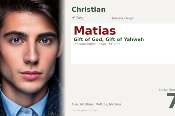 Matias Name Meaning — Hebrew Origin, Boy Name & History (2025)