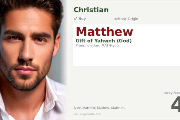 Matthew Name Meaning — Hebrew Origin, Boy Name & Details (2025)