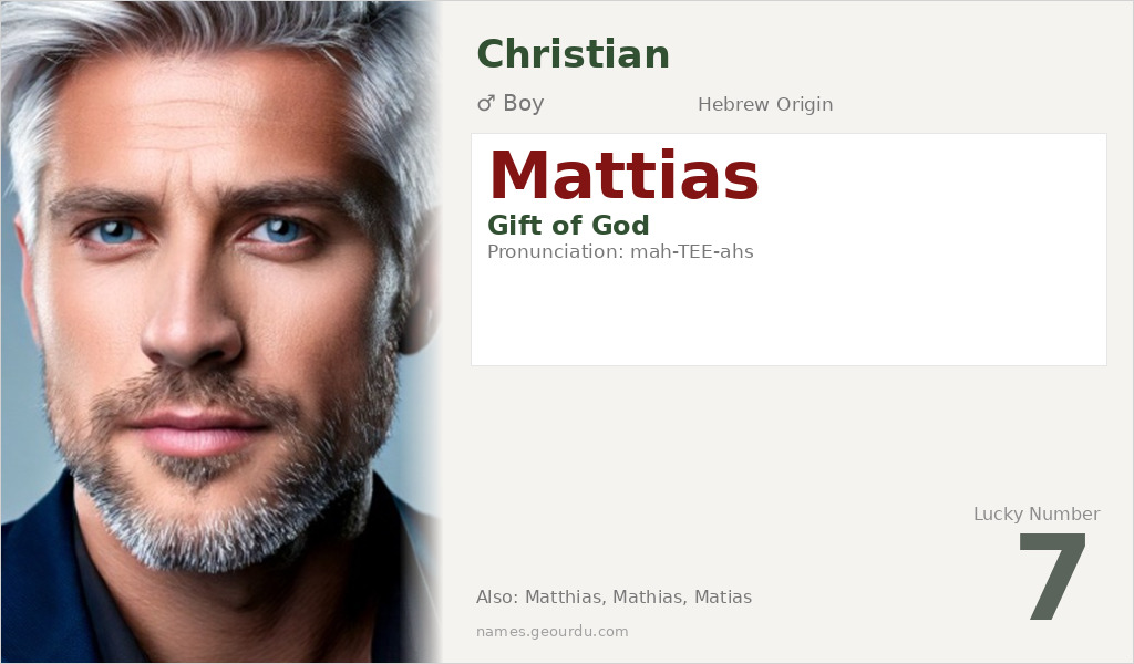 Mattias Name Meaning and Details