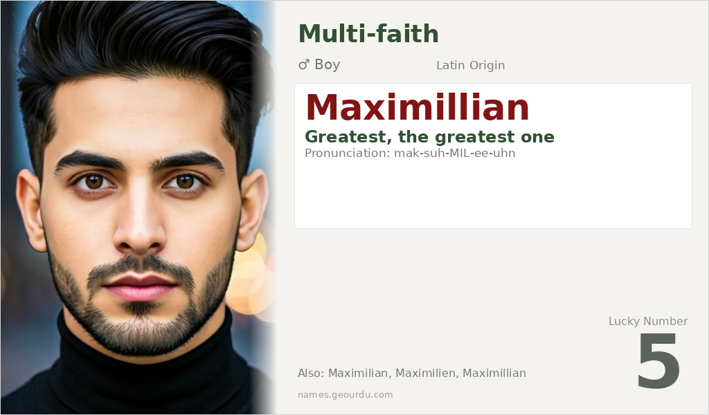 Maximillian Name Meaning and Details