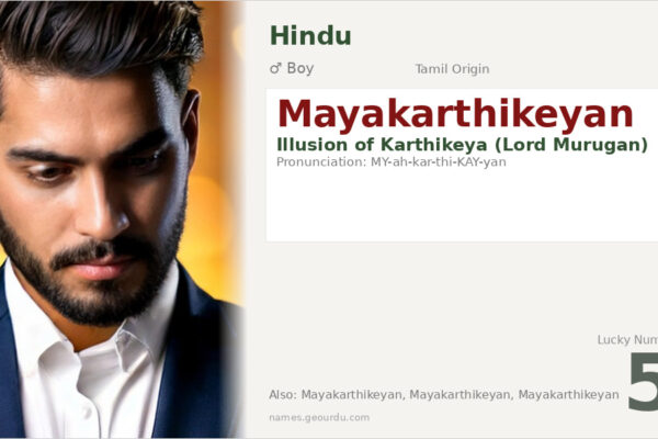 Mayakarthikeyan Meaning — Tamil Origin, Boy Name & Details (2025)