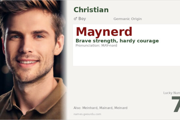 Maynerd Name Meaning — Germanic Origin, Boy Name & History (2025)