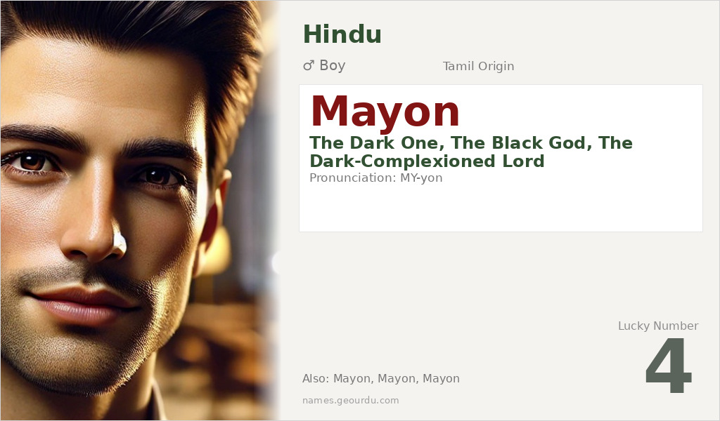 Mayon Name Meaning and Details