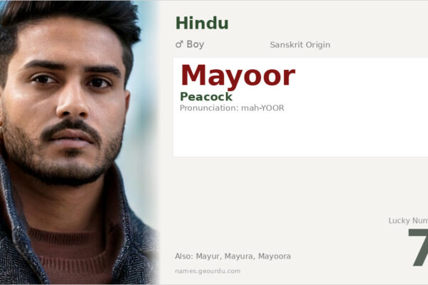 Mayoor Name Meaning — Sanskrit Origin, Boy Name & Details (2025)