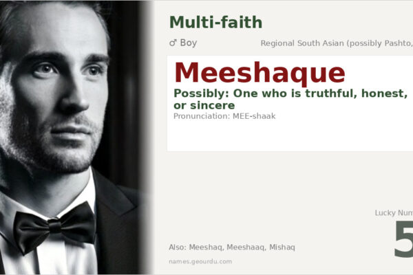 Meeshaque Name Meaning — Origin, Gender & Details (2025)
