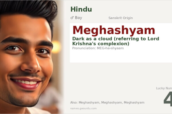 Meghashyam Meaning — Sanskrit Origin, Boy Name & Krishna Connection (2025)