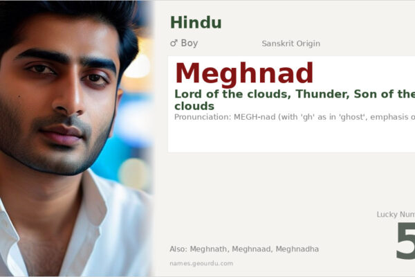 Meghnad Name Meaning — Sanskrit Origin, Boy Name & Details (2025)