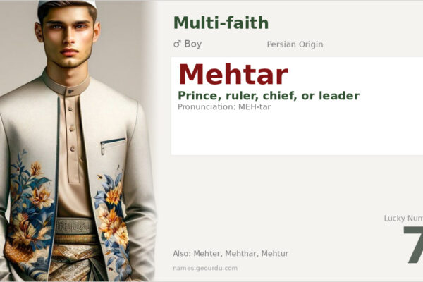 Mehtar Name Meaning — Prince, Ruler & Origin (2025)