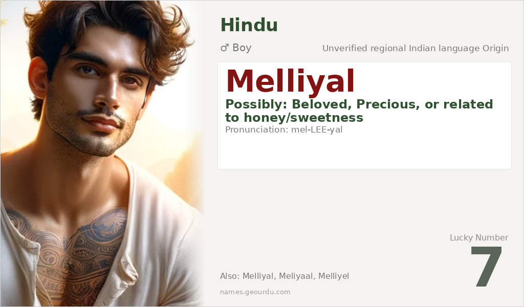 Melliyal Name Meaning and Details