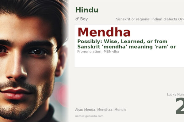 Mendha Name Meaning — Sanskrit Origin, Boy Name & Details (2025)