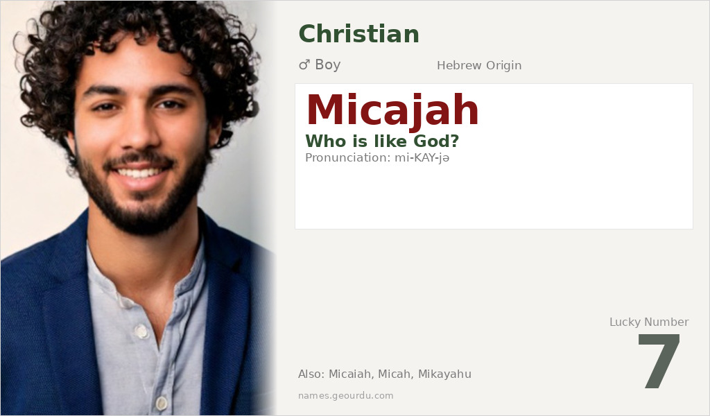 Micajah Name Meaning and Details