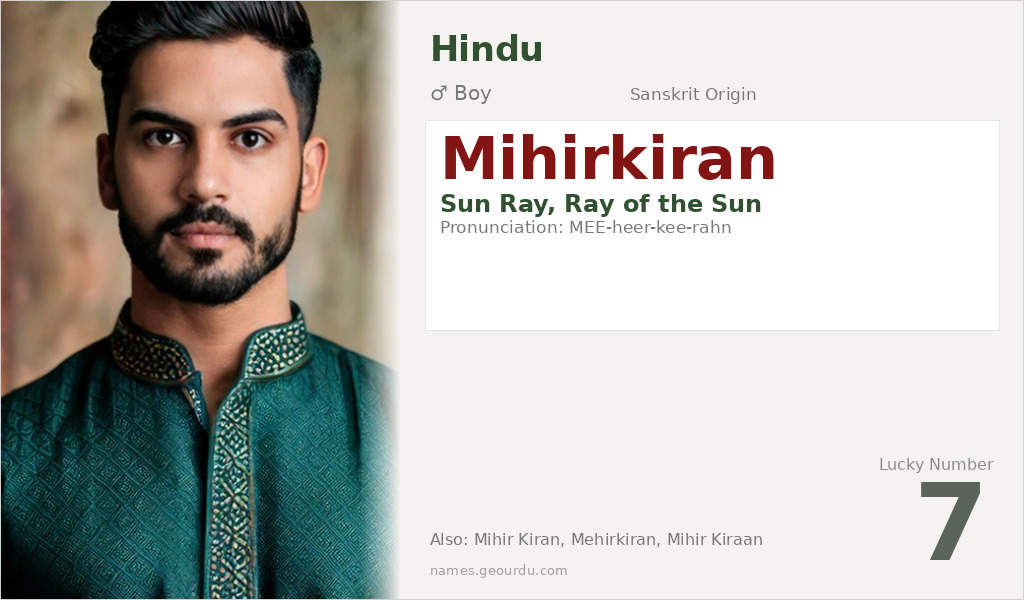 Mihirkiran Name Meaning and Details